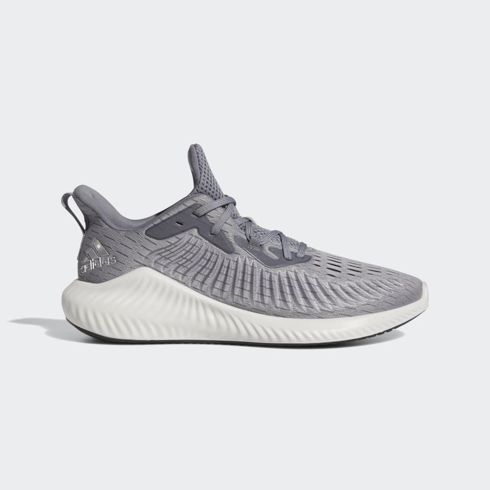 Adidas Women's Alphabounce+ Running Shoes Grey/Silver Metal/Grey Ireland EF1229